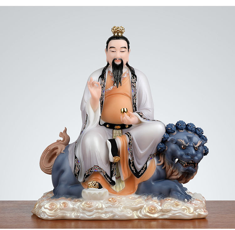 太乙救苦天尊神像太乙真人带骑太乙天尊救苦天尊汉白玉家用供奉 16