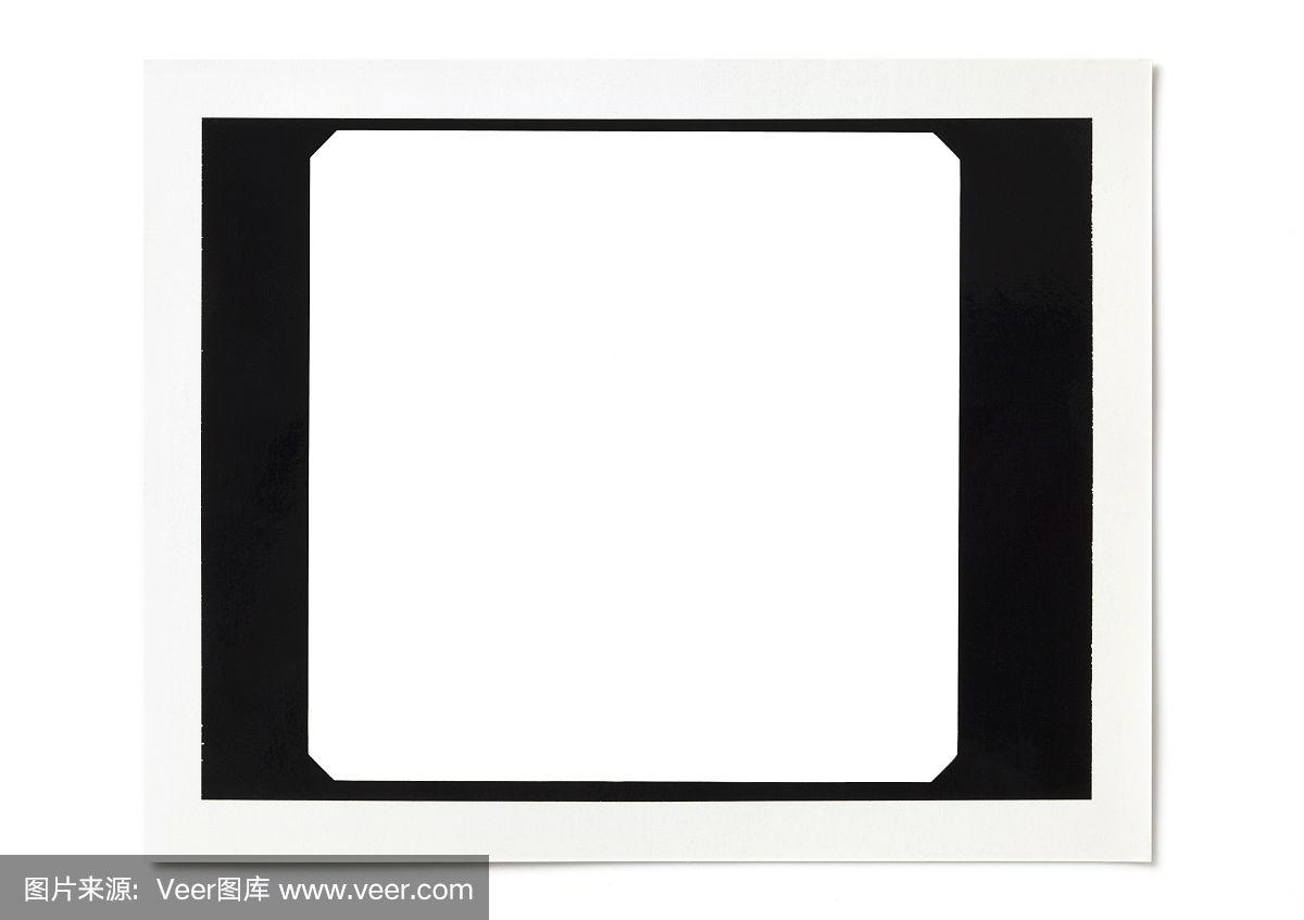 白色上的空白照片