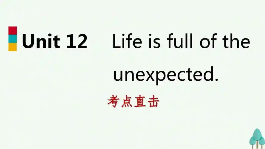 2018-2019学年九年级英语全册 unit 12 life is full of the
