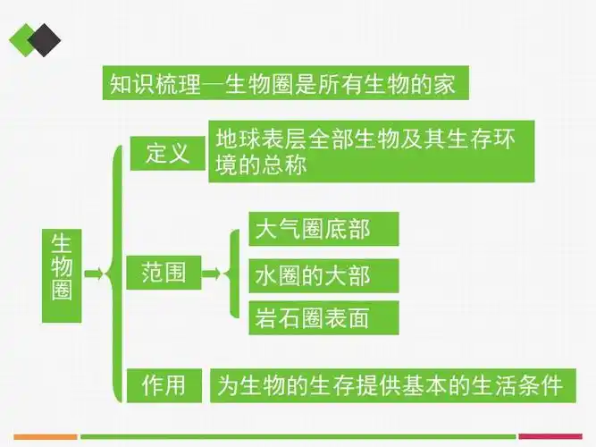 【新版】部编人教版七年级生物上册《了解生物圈》复习课件2 新版答案