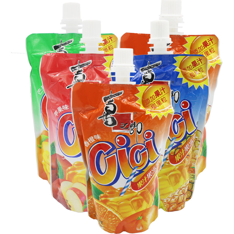 喜之郎吸吸果冻150g*10支 cici可吸果汁布丁椰果粒零食小吃批发