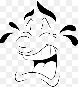 哭笑不得的小女孩png素材透明免抠图片-卡通手绘