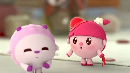 《瑞奇宝宝》妞妞真可爱,自己的帽子戴在自己头上都不知道