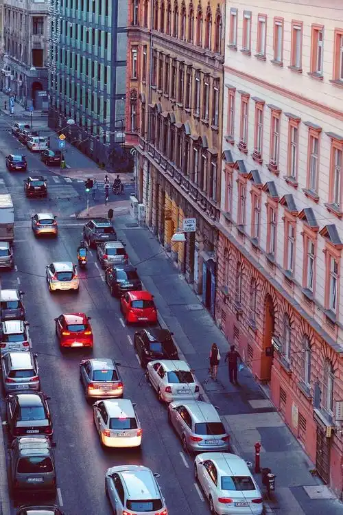 城市中整齐街道的美