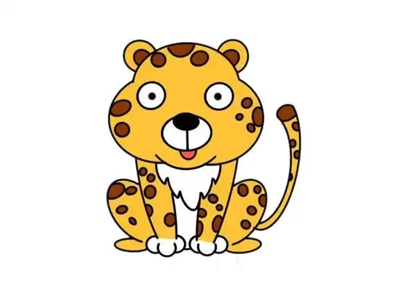 猎豹怎么画简笔画简单又可爱