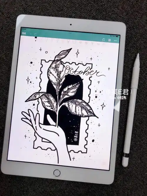 十月封面来啦简单创意手绘简笔画教程
