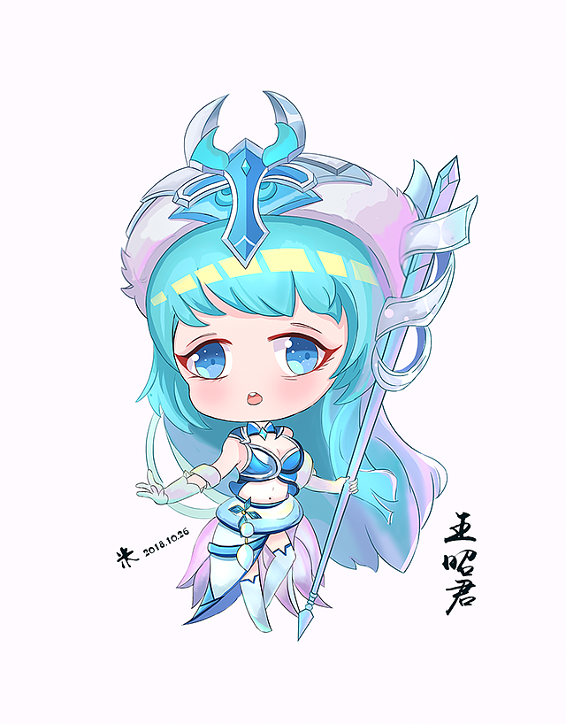 伽罗标签q版形象王昭君卡通王者荣耀q版卡通形象作品信息创作时间20