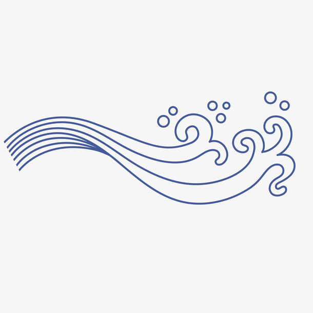 浪花矢量免扣素材