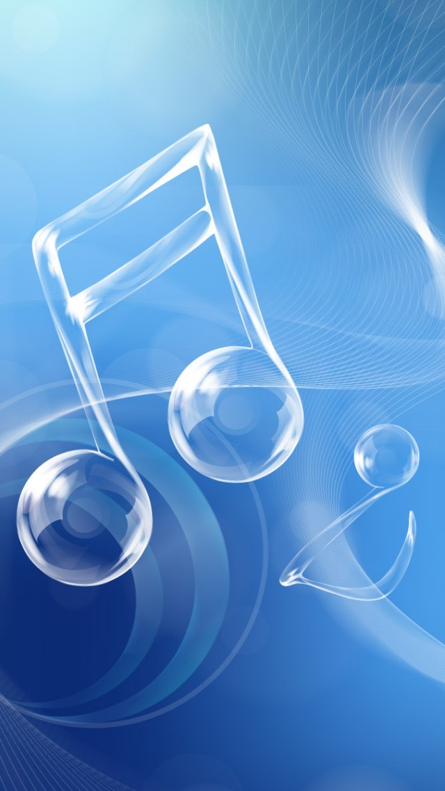 求几张好看的苹果5音符壁纸