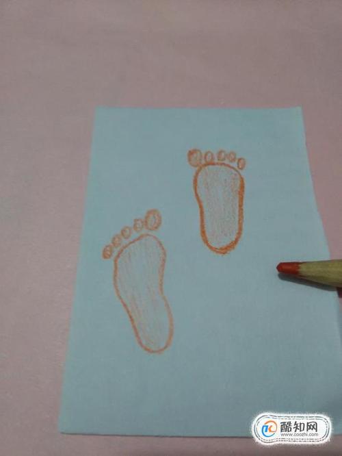 猴子的脚印简笔画