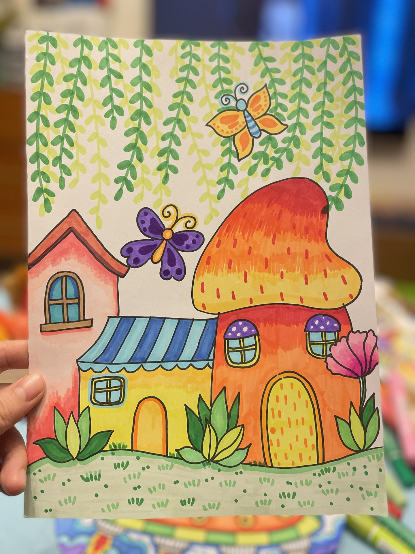 关于春天的儿童画,春天来了       关于春天的儿童画,春天来了