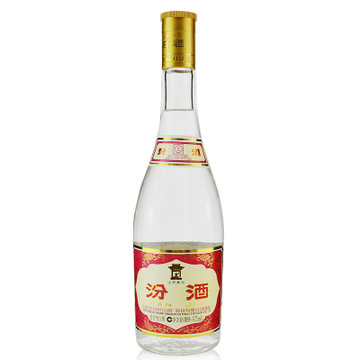 汾酒 山西杏花村内销简装玻璃汾酒53度 475ml 清香型黄盖