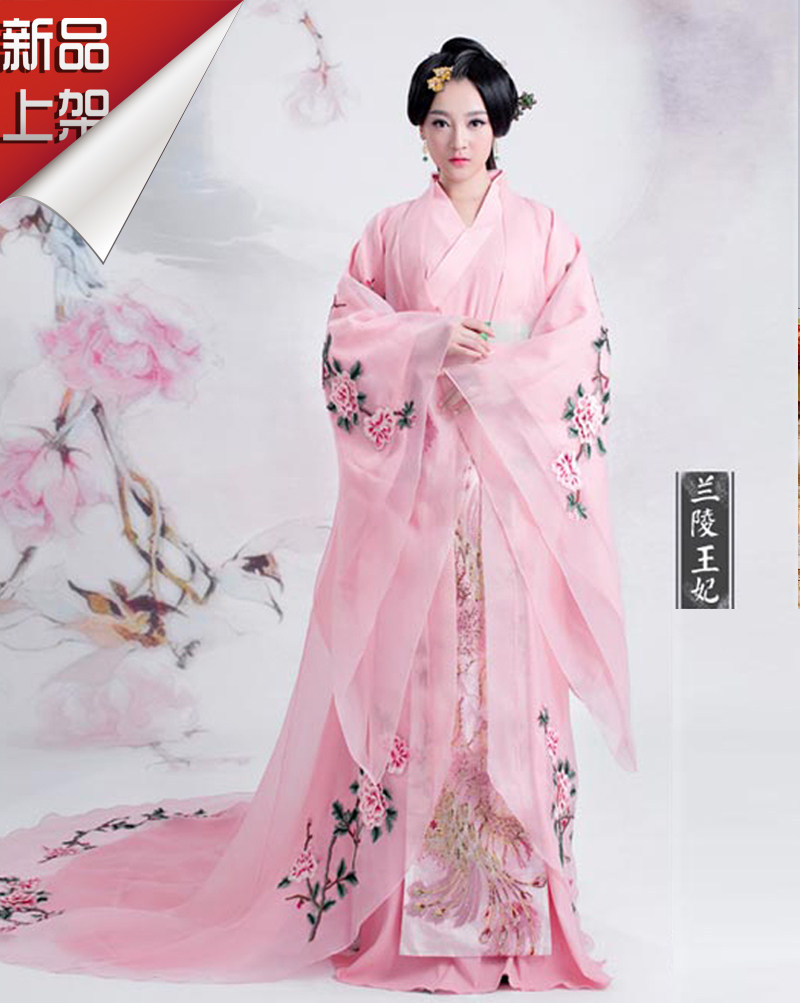 古装服装拖尾仙女飘逸清新淡雅公主学生古代衣服演出汉服影楼写真