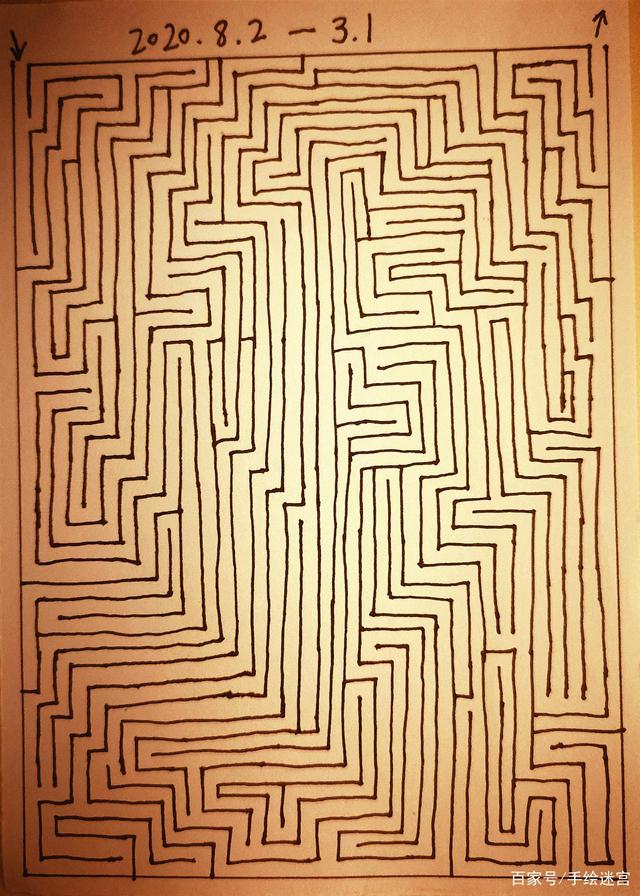 原创手绘迷宫,难度从1级到5级.欢迎大神来挑战!