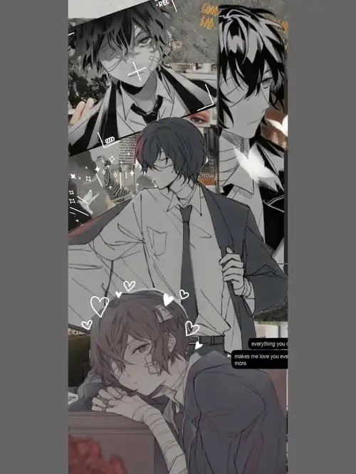 自制壁纸  #太宰治  #文豪野犬 ,宰厨一枚,图片素材皆源网络