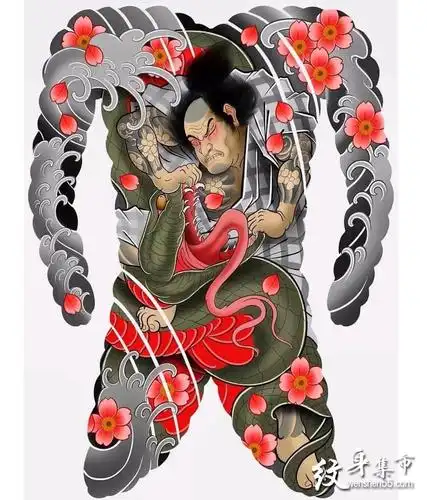 日式通体纹身日式通体纹身手稿日式通体纹身手稿图案