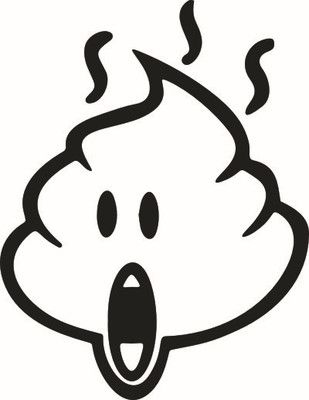 拉粑粑卡通简笔画