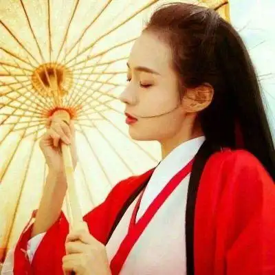 古风唯美女生头像红衣