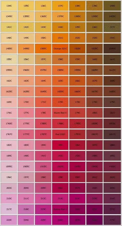 pantone色号查询国际色卡c