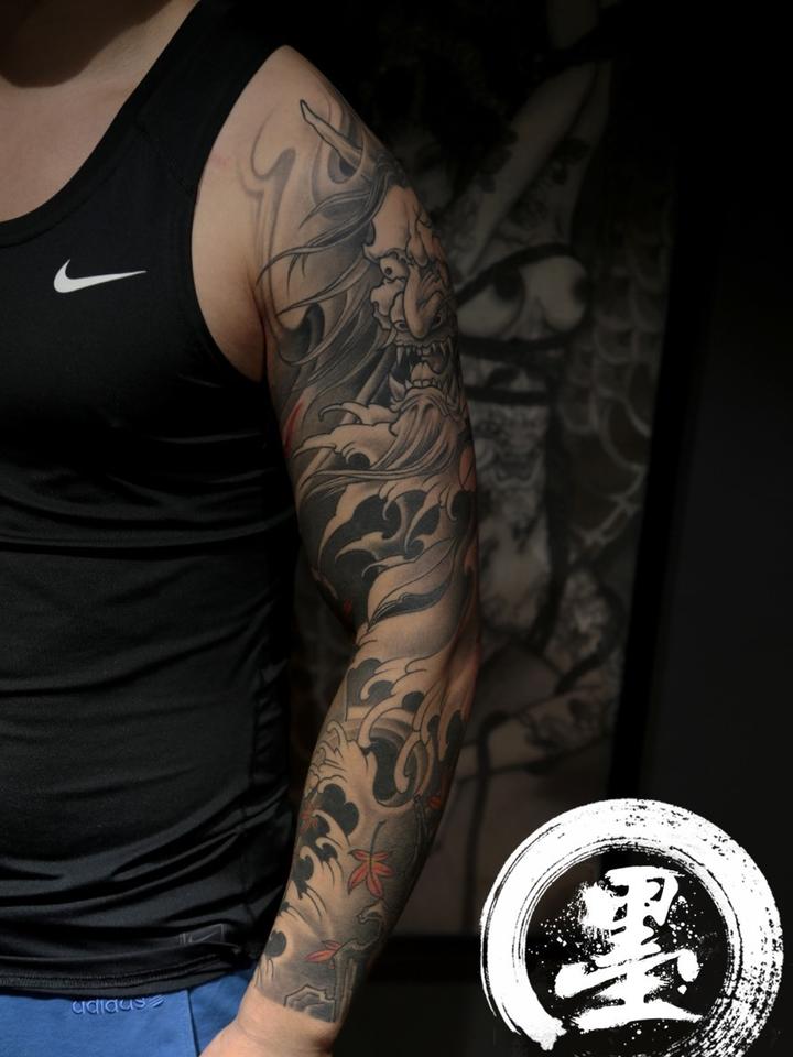 花臂_纹身图案手稿图片_司徒的纹身作品集