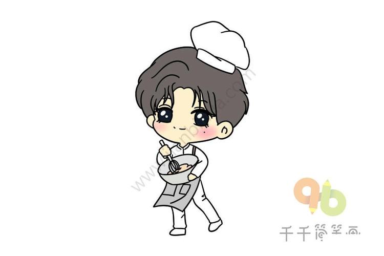 q版明星人物蔡徐坤简笔画