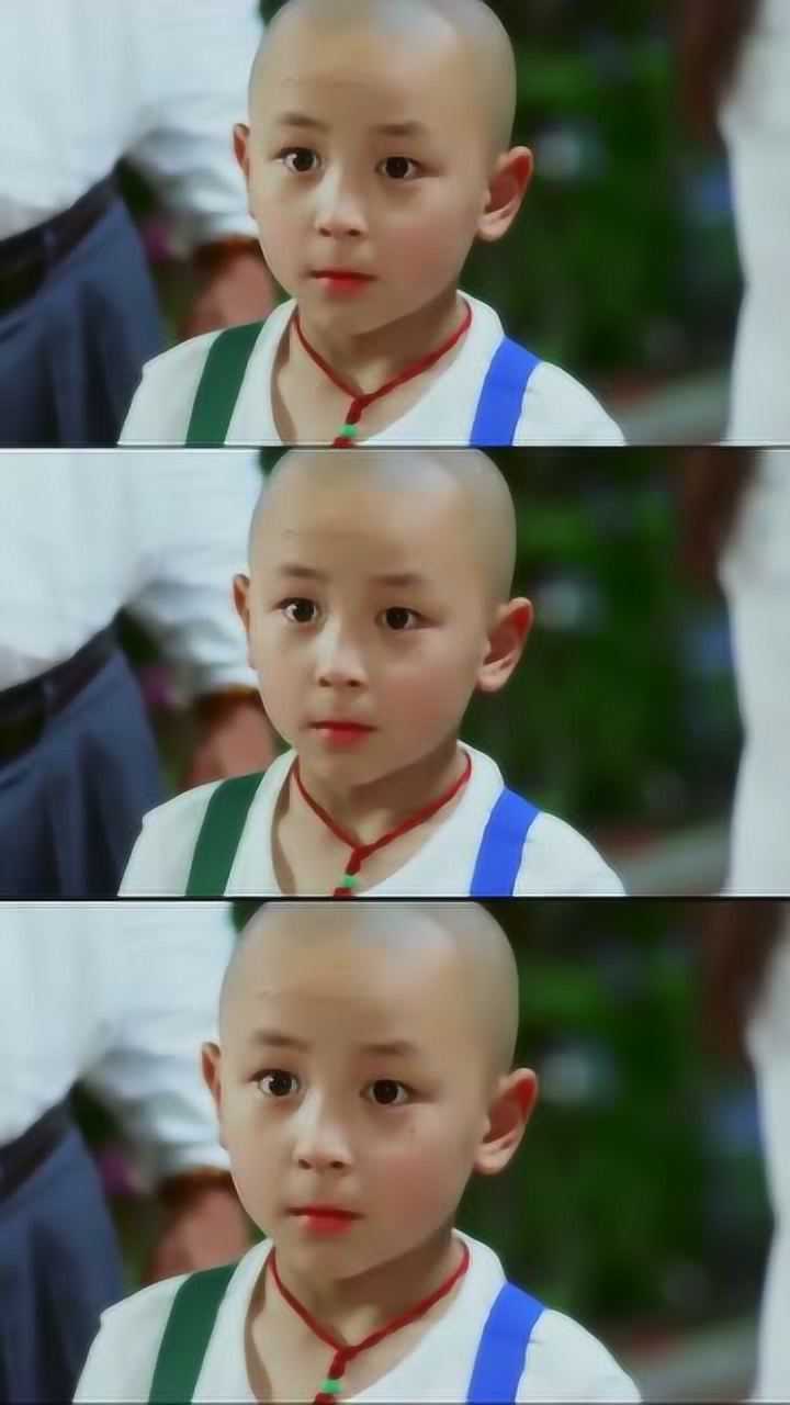 小时候的释小龙,好可爱,爱不释手