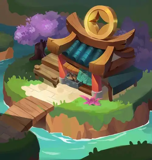 一个q版国风场景