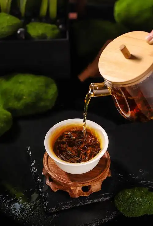 养生茶摄影 | 老茶树金花黑茶茯砖茶