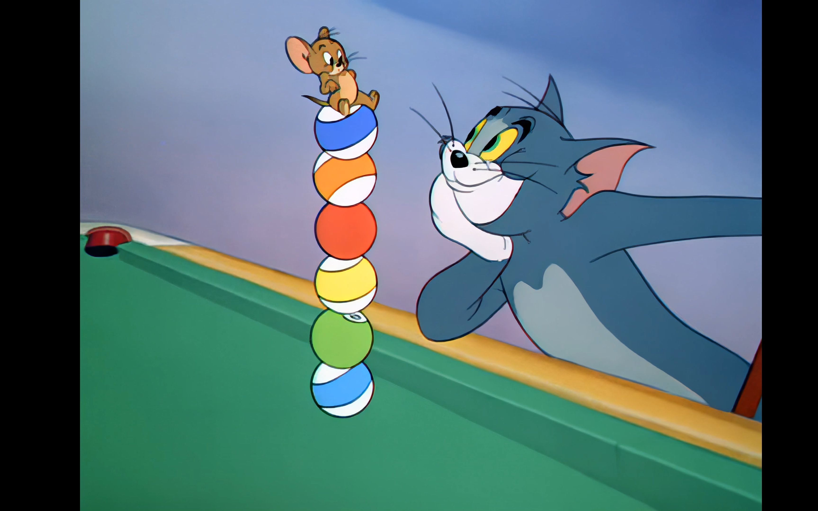 猫和老鼠四川方言版.第11集-台球室里的故事(4k修复)