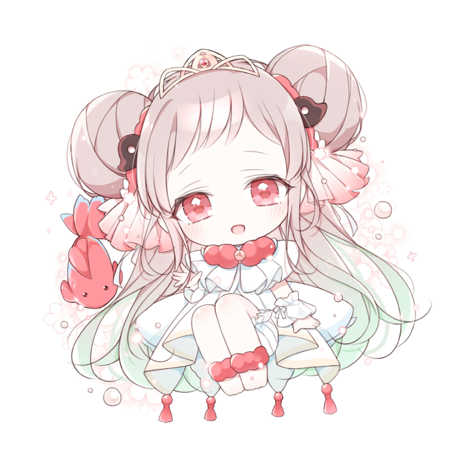 超级可爱的q版二次元女生头像,萌翻了