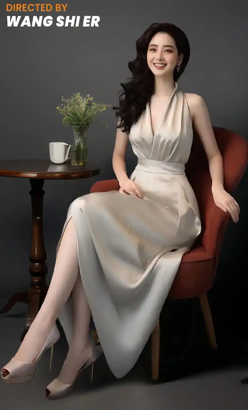 轻奢高贵法式风名媛端庄奢华气质连衣裙.