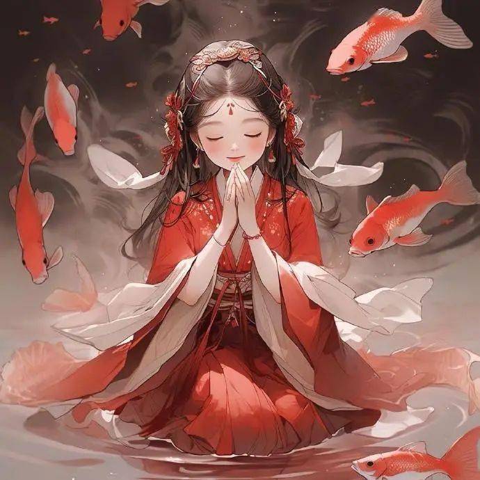 【精选古风头像】唯美古风:祈愿少女