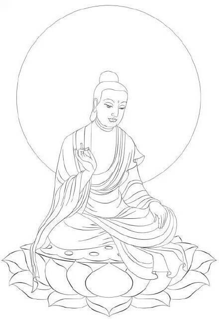 佛像简笔画教学视频
