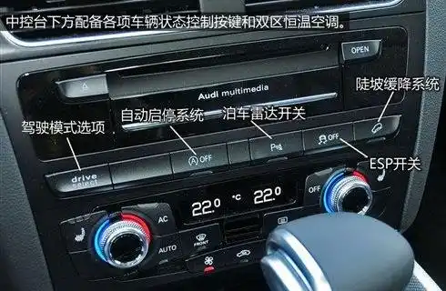奥迪q5中控台按键图解,奥迪q5中控台使用说明