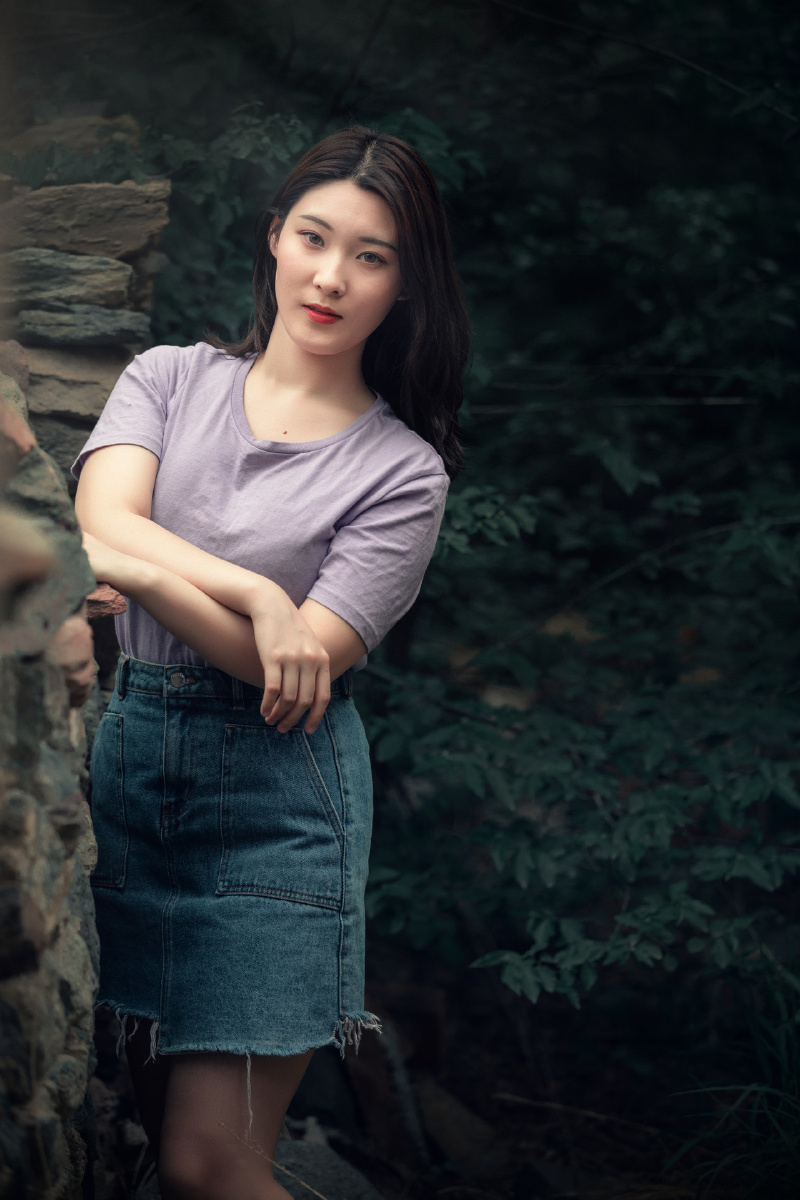 森系学院风复古文艺小清新日系港风胶片人像美女写真