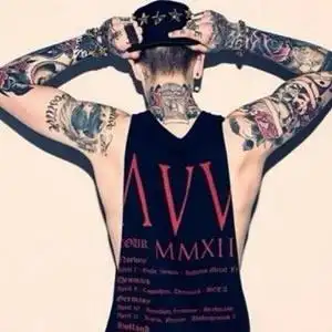 霸气纹身背影图片