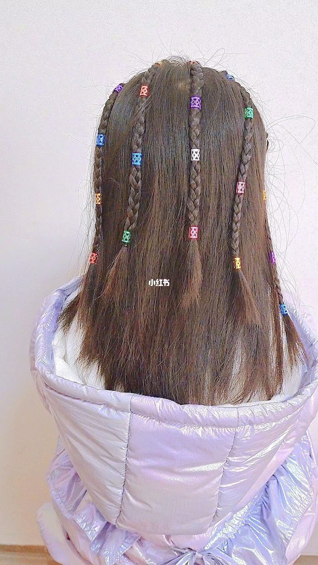 脏脏辫发扣编发,真是百看不厌,怎么扎都好看 #儿童编发