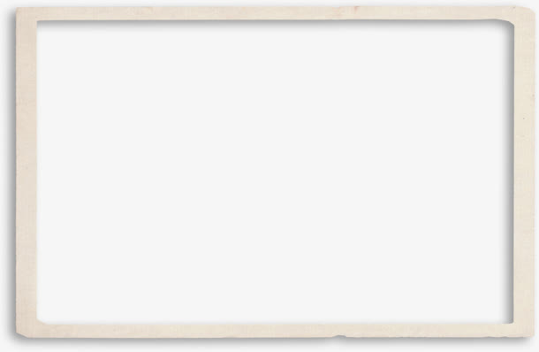 白色长方形立体边框