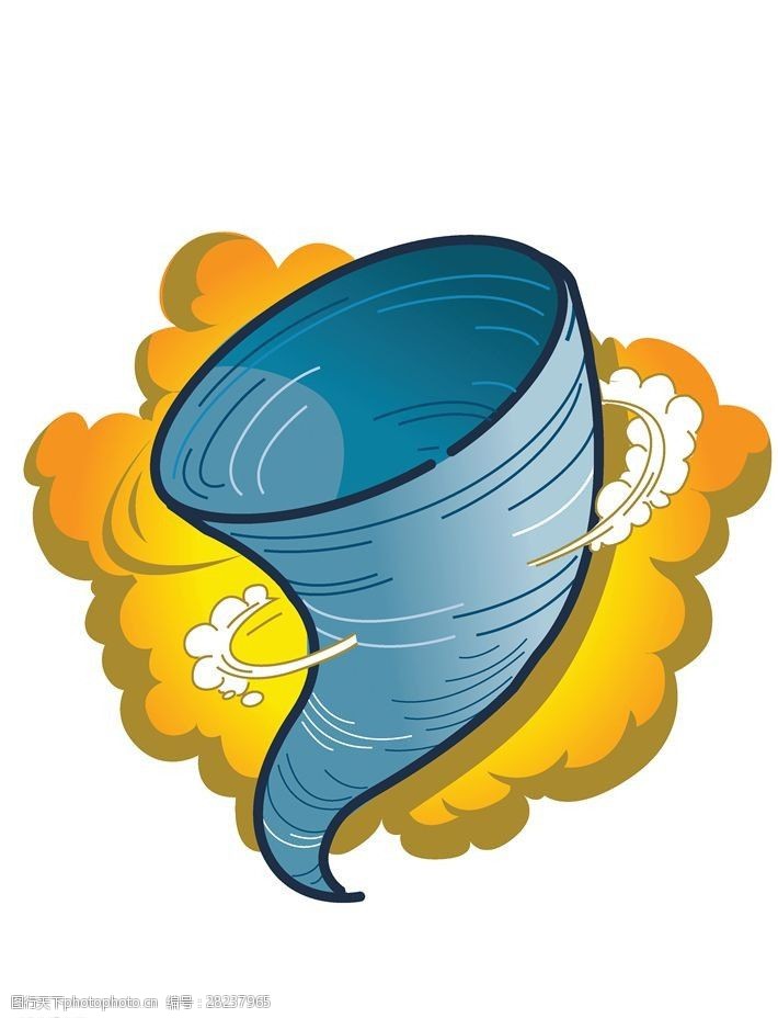 龙卷风暴风大风刮风图片