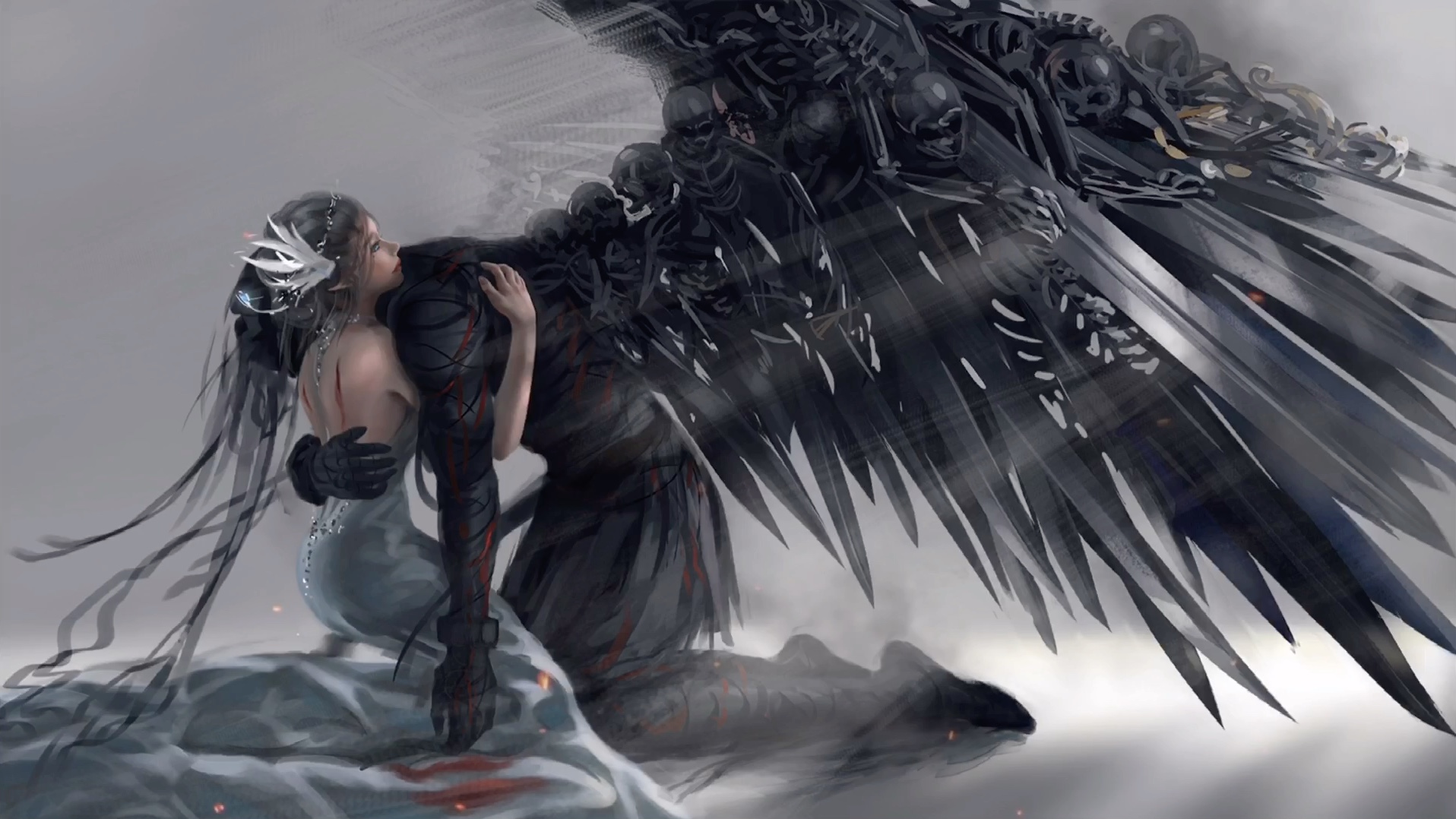 送你一张壁纸#鬼刀冰公主#插画