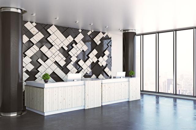 公司前台背景墙设计