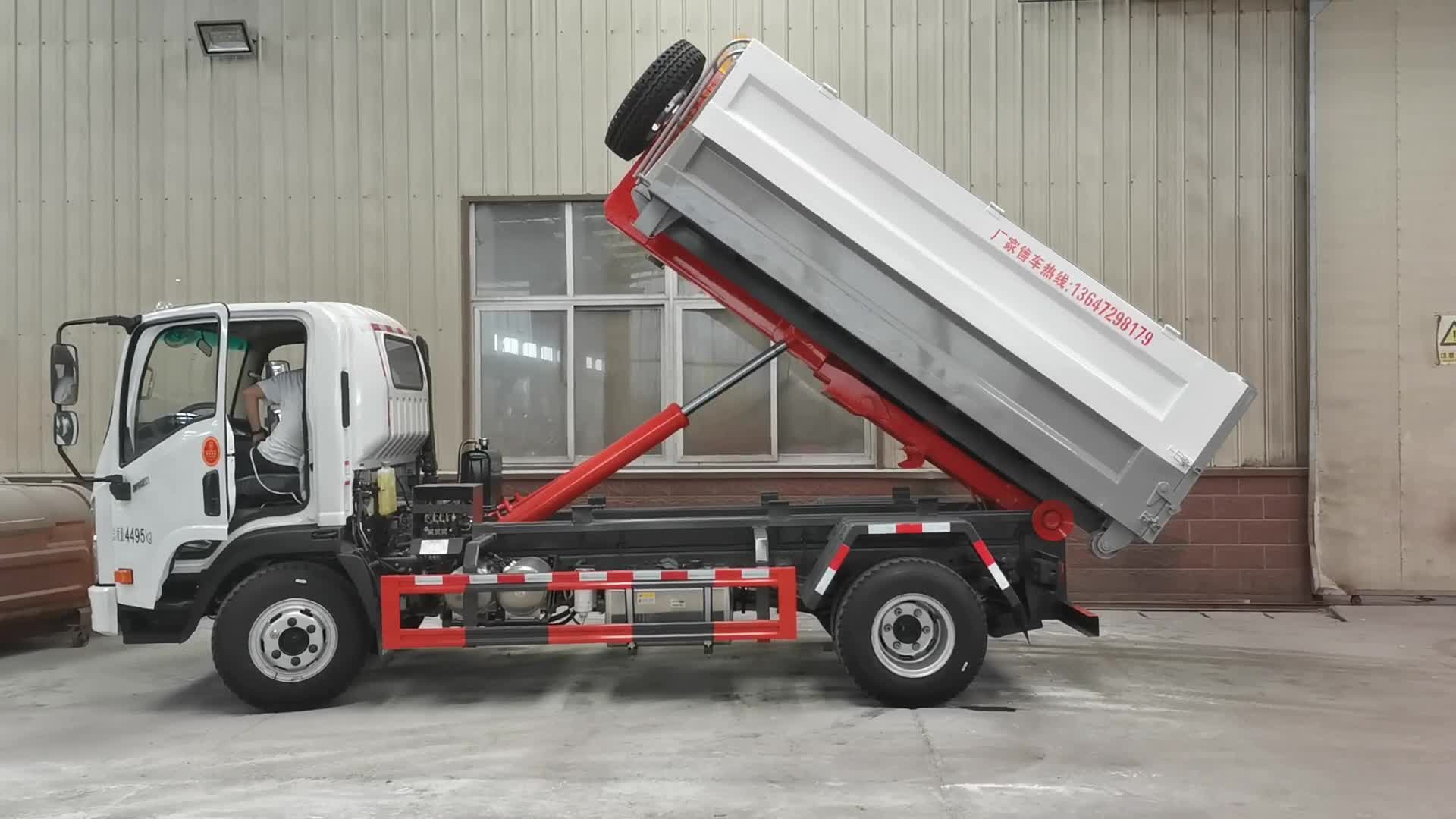 东风华神大运奥普力国六b排放12-18吨勾臂垃圾车-帝成帝王环卫牌