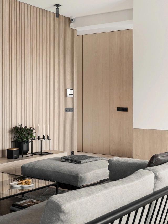 房子装修,原木色与高级灰搭配,小户型也可以装出大气感!