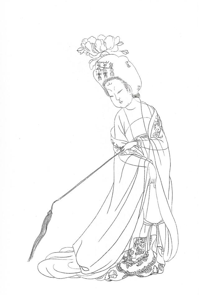 古代人物线描画谱