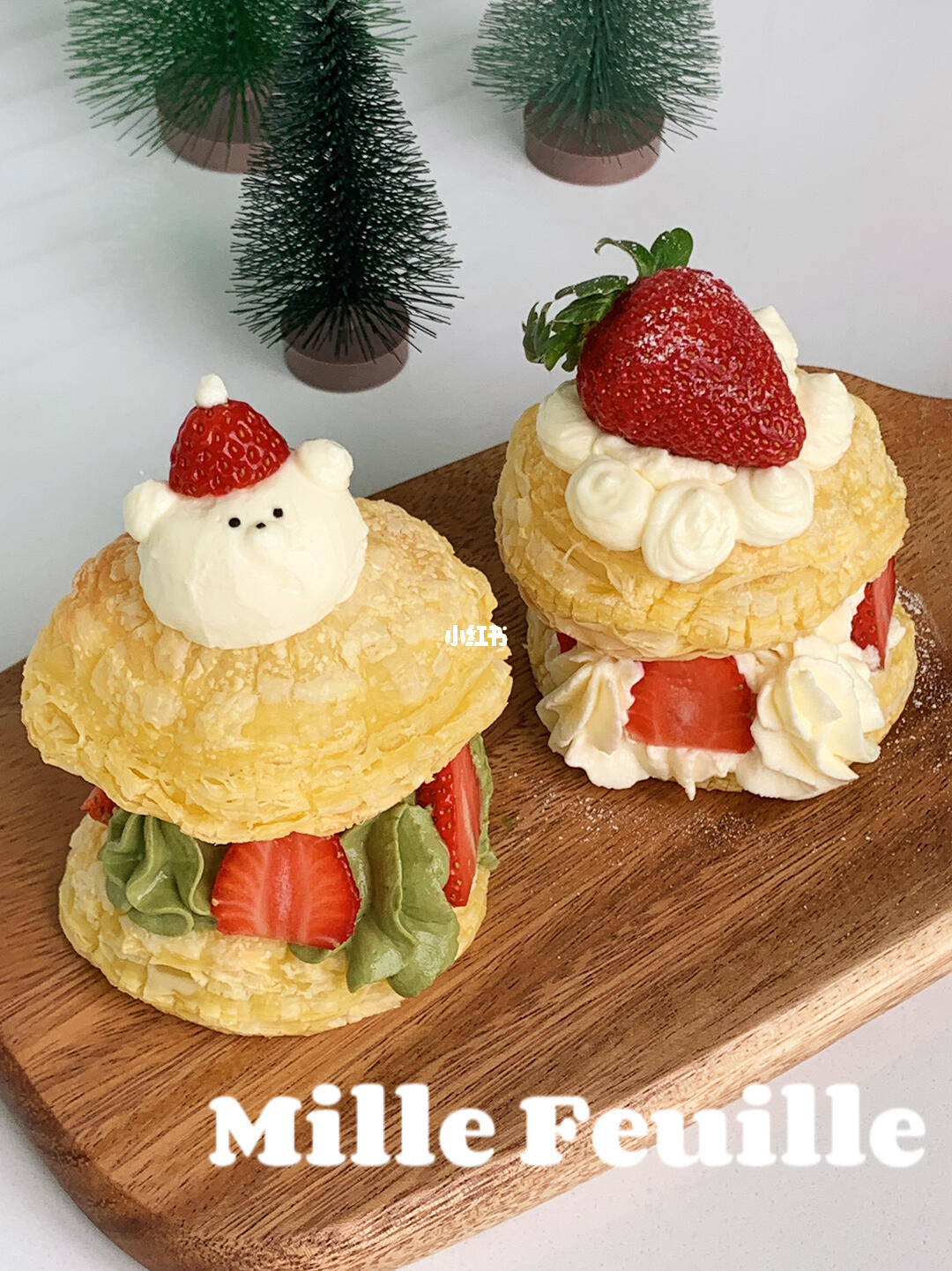 小熊过圣诞啦圣诞拿破仑高颜值甜品