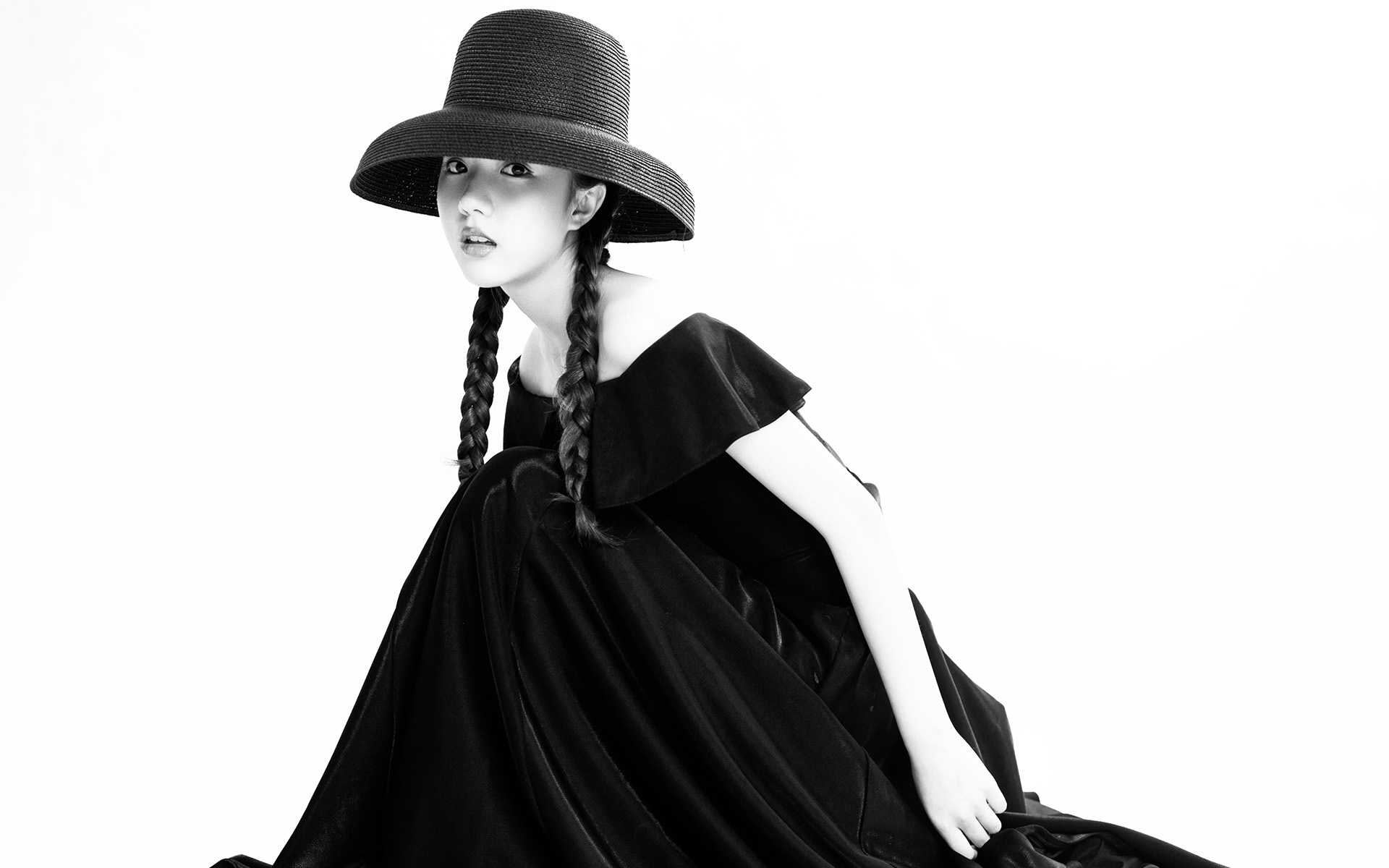 苏晓彤黑白大片高清桌面壁纸