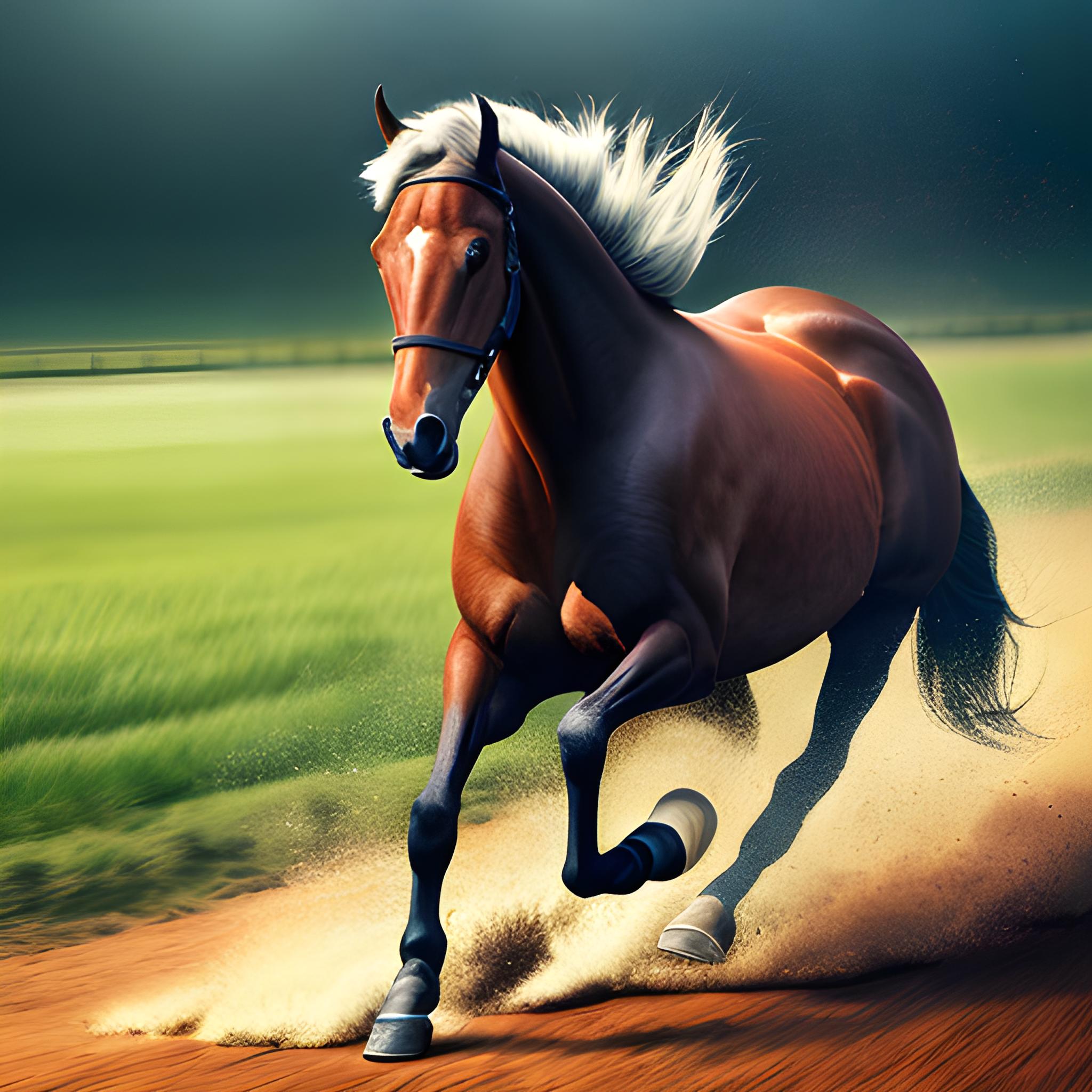 一匹奔腾的骏马,在辽阔的大地上飞奔(二)