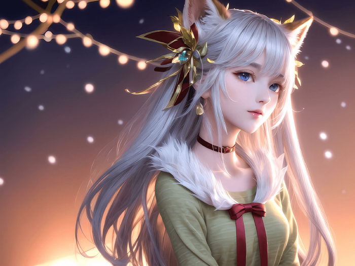 ai绘画图集动漫卡通二次元手机高清壁纸cg|二次元|国风|狐狸_新浪新闻