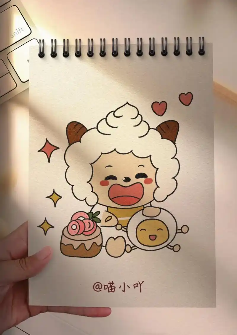 懒羊羊简笔画.#简笔画 #懒羊羊简笔画 #跟着抖音学画画 # - 抖音