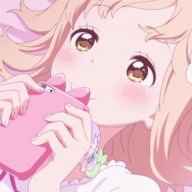 动漫女头闺蜜头像多人可爱粉色系少女心萌仅整理更多女头请关注